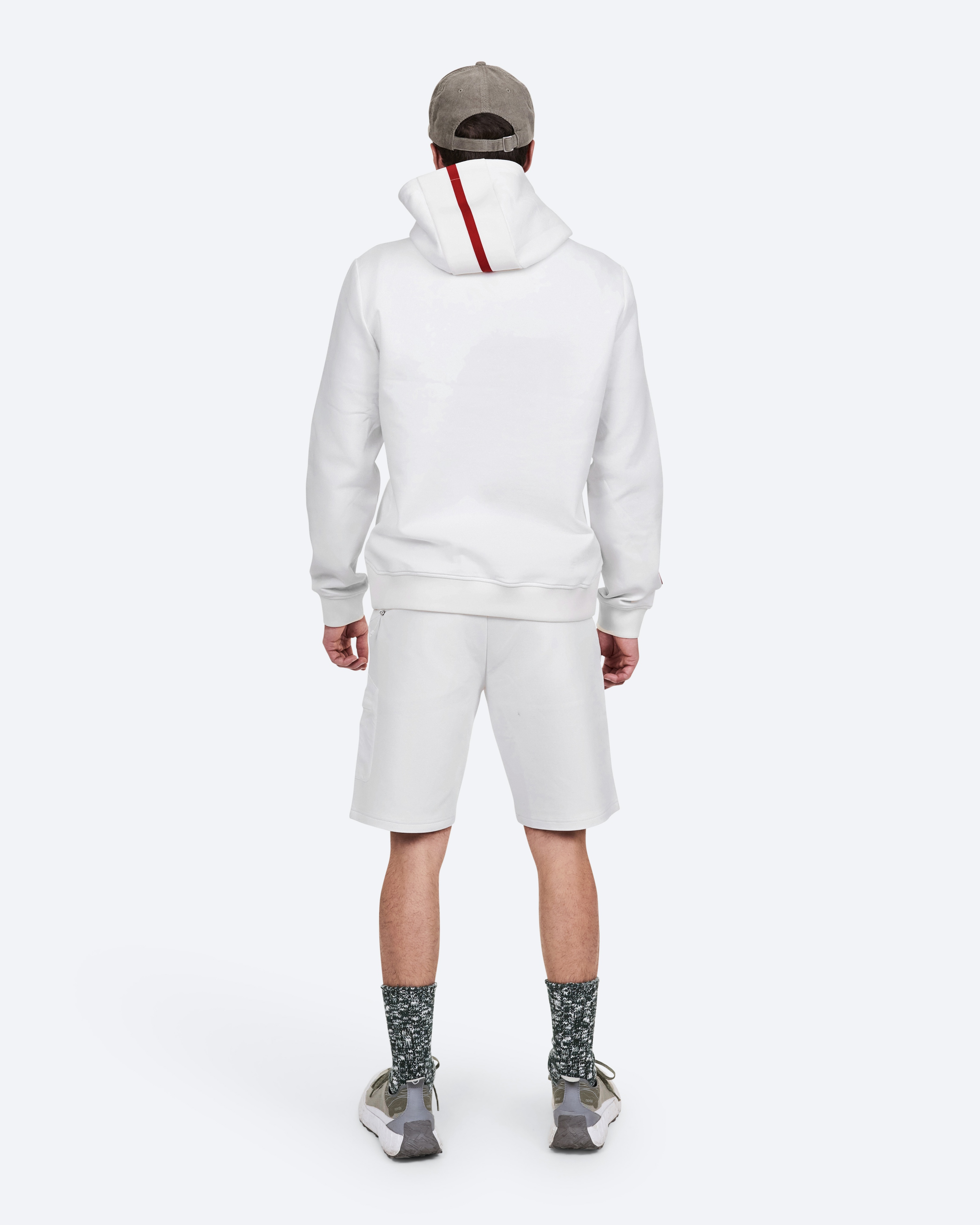 THE MOUNTAIN STUDIO - COTTON TECH HOOD 1/2 ZIP